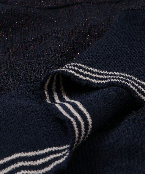 24aw DAIRIKU Tweed Mountain Rib Shirt Navy Gold M