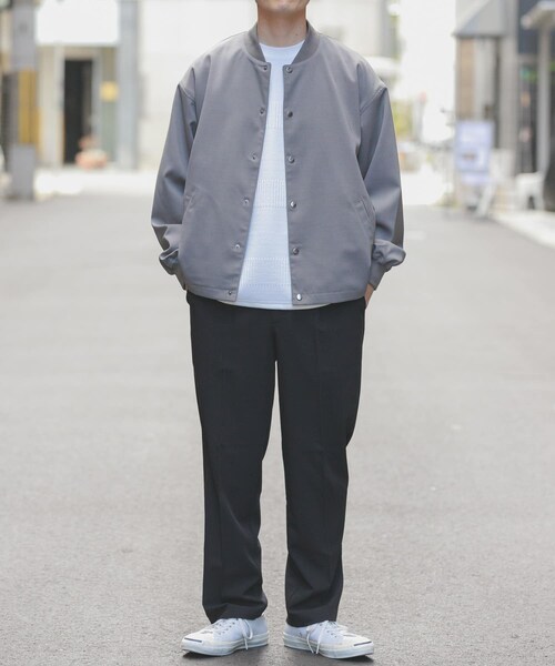 ITEMS URBANRESEARCH（アイテムズ アーバンリサーチ）の「『イージーケア/吸水速乾/接触冷感』高機能ドライタッチスナップブルゾン(楽着シリーズ)（ブルゾン・メンズ・KHK/GRY/SUMI-KURO/BEG・M/L）」の17枚目の写真