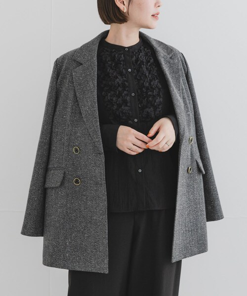 URBAN RESEARCH ROSSO（アーバンリサーチロッソ）の「F by ROSSO　モチーフレース切替ブラウス（シャツ/ブラウス・レディース・OFF WHITE/BLACK・FREE）」の22枚目の写真