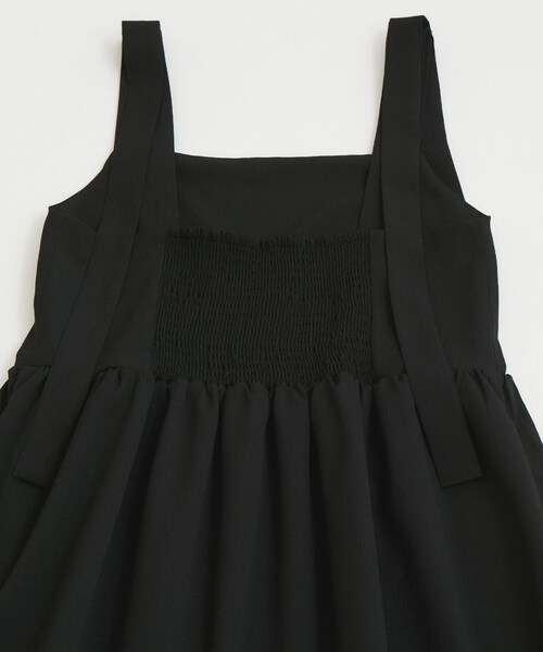 VIS（ビス）の「【WEB限定】ロングストラップリボンティアードワンピース（ワンピース・レディース・ブラック/ベージュ・F）」の20枚目の写真