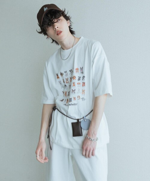 SENSE OF PLACE by URBAN RESEARCH(センスオブプレイスバイアーバンリサーチ)の「『別注』Ben Lenovitz×SENSE OF PLACE SHORT-SLEEVE T-SHIRTS(Tシャツ/カットソー・メンズ・WHITE/BLACK/BLK×WHT/GRAY・M/L)」の7枚目の写真
