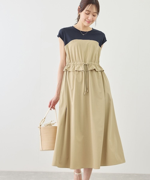 ROPE' PICNIC（ロペピクニック）の「ナイロンビスチェドッキングカットワンピース/UVカット・接触冷感（ワンピース・レディース・ブラック/ベージュ/ネイビー・F）」の14枚目の写真