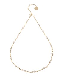 LAGUNAMOON | LADYフェイクパールウェーブチェーンネックレス(ネックレス)