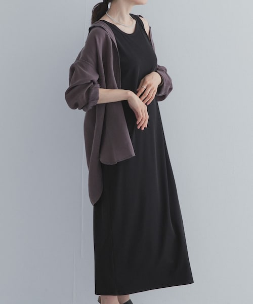 URBAN RESEARCH DOORS(アーバンリサーチドアーズ)の「2WAYタンクトップワンピース(ワンピース・レディース・BLACK・M/L)」の3枚目の写真