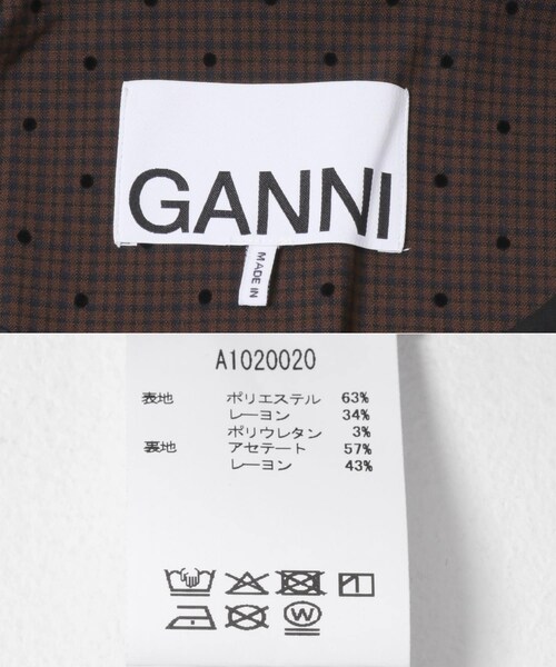 URBAN RESEARCH（アーバンリサーチ）の「GANNI　FLOCKCHECK SUITING BLAZER（テーラードジャケット・レディース・C COFFEE・36）」の11枚目の写真