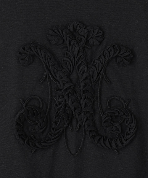ROPE'(ロペ)の「【Masaco Teranishi(マサコテラニシ)】MONARDA EMBROIDERED LONG TEE|トップス(Tシャツ/カットソー・レディース・ブラック/オフホワイト・F)」の14枚目の写真