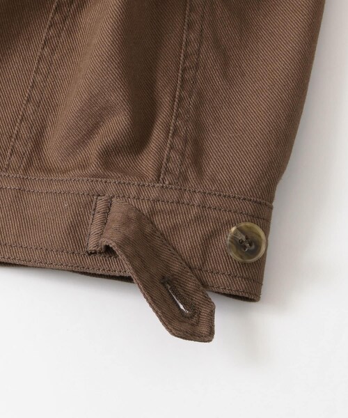 SENSE OF PLACE by URBAN RESEARCH（センスオブプレイスバイアーバンリサーチ）の「ノーカラーショートジャケット（ノーカラージャケット・レディース・BROWN/IVORY・FREE）」の9枚目の写真