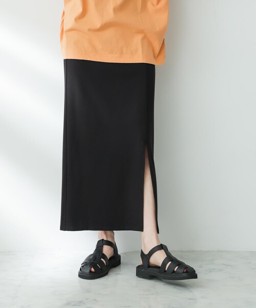 SENSE OF PLACE by URBAN RESEARCH（センスオブプレイスバイアーバンリサーチ）の「スリットペンシルスカート（スカート・レディース・GREIGE/BLACK/BROWN・S/M）」の5枚目の写真