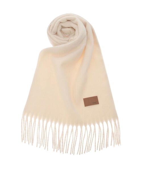 EVRIS（エヴリス）の「シャギーソフトマフラー（マフラー・レディース・ホワイト/ブラック/マスタード/ブルー・F）」の2枚目の写真