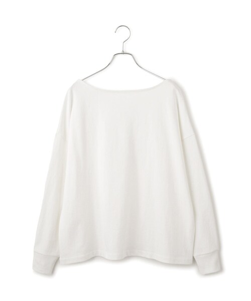 ADAM ET ROPE'(アダムエロペ)の「【ONIT(オニット)】SUPER AMERICAN DRYCOTTON BACKOPEN LONGSLEEVE T(Tシャツ/カットソー・レディース・ホワイト/ネイビー・1)」の22枚目の写真