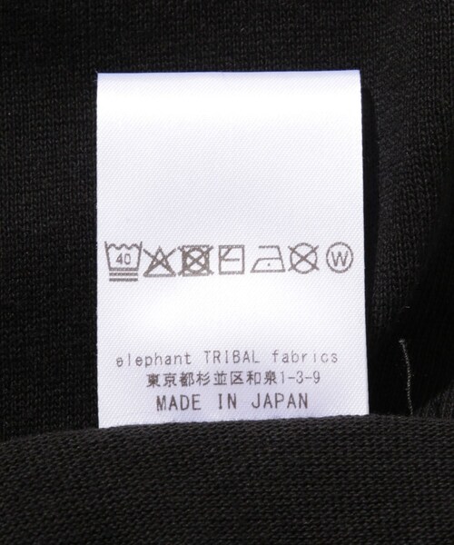 ADAM ET ROPE'(アダムエロペ)の「【elephant TRIBAL fabrics/エレファントトライバルファブリクス】Graphic Fat T-SH(Tシャツ/カットソー・メンズ・ブラック・F)」の9枚目の写真