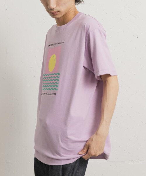 THE GOODLAND MARKET（ザグッドランドマーケット）の「ザ グッドランド マーケット　ORANGE SUNSHINE（Tシャツ/カットソー・メンズ・WHITE/PURPLE・S/M/L）」の18枚目の写真
