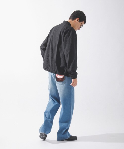 URBAN RESEARCH Sonny Label（アーバンリサーチサニーレーベル）の「シアサッカーコーチジャケット（ブルゾン・メンズ・ブラック/ネイビー/グリーン・M/L）」の14枚目の写真