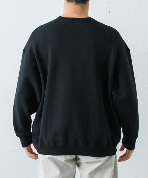 URBAN RESEARCH（アーバンリサーチ）の「FUJI　CREW NECK SWEAT（スウェット・メンズ・BLACK/BEIGE・4/5）」の4枚目の写真