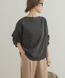 URBAN RESEARCH DOORS | コットンウールボートネックニット(ニット/セーター)
