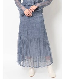 MERCURYDUO | レースシャーリングロングスカート(スカート)