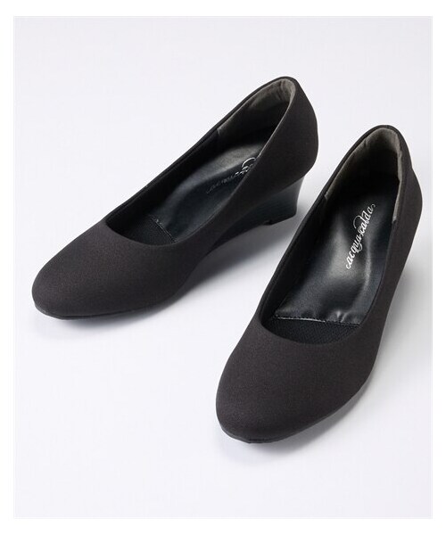 nissen（ニッセン）の「ラウンドトゥウェッジヒールパンプス（パンプス・メンズ・黒(スムース)/グレージュ(スエード調)/チェック/ブラウン(クロコ調)/黒(レース)/グレーヘンプ/黒(スエード調)/ツイード調/黒(生地)・21.0cm/22.0cm/22.5cm/23.0cm/23.5cm/24.0cm/24.5cm/25.0cm/25.5cm/26.0cm/27.0cm）」の6枚目の写真