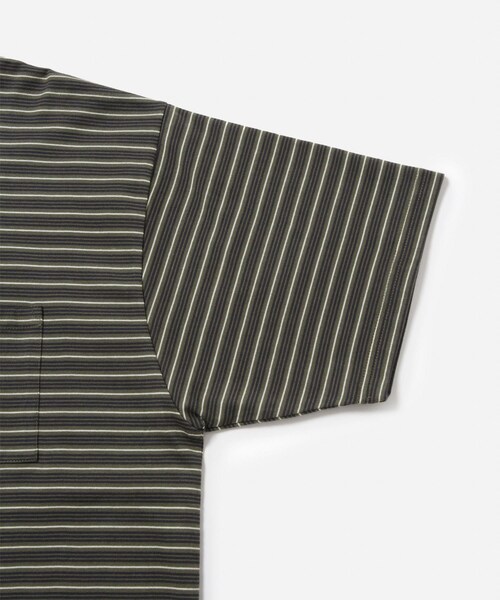 Saturdays NYC（サタデーズ ニューヨークシティ ）の「Multi Stripe Relax SS Tee（Tシャツ/カットソー・レディース・グレー/オリーブ・L/M/S/XL/XS）」の10枚目の写真