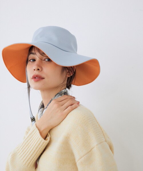 ROPE'（ロペ）の「【La Maison de Lyllis】_ICHIME（ブリムハット）（ハット・レディース・サックス/ローズピンク・F）」の2枚目の写真