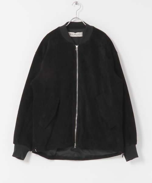 URBAN RESEARCH（アーバンリサーチ）の「POLYPLOID　BOMBER JACKET B（ブルゾン・メンズ・BLACK/BLUE CLAY・3/4）」の4枚目の写真