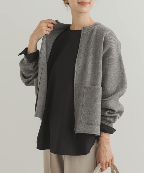 URBAN RESEARCH DOORS(アーバンリサーチドアーズ)の「『UR TECH』クルーネックプルオーバーシャツ(シャツ/ブラウス・レディース・OFF WHITE/BLACK・M)」の10枚目の写真