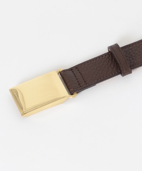 URBAN RESEARCH(アーバンリサーチ)の「Scye Leather Box Buckle Belt(ベルト・メンズ・エクリュ/ダークブラウン/クロ・M)」の11枚目の写真