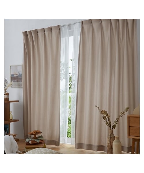 nissen（ニッセン）の「【カーテンセット】カーテン＆レース４枚セット｜ワッフル（家具・メンズ・イエロー/ベージュ/アイボリー/ピンク/ラベンダー/ライトブルー/ライトグリーン/ブラウン/赤/グレー/グレージュ/グリーン/ネイビー・11=幅100×長さ110cm×4枚/12=幅100×長さ135cm×4枚/13=幅100×長さ150cm×4枚/14=幅100×長さ178cm×4枚/15=幅100×長さ185cm×4枚/16=幅100×長さ200cm×4枚/17=幅100×長さ230cm×4枚/24=幅150×長さ178cm×4枚/10=幅100×長さ90cm×4枚）」の18枚目の写真