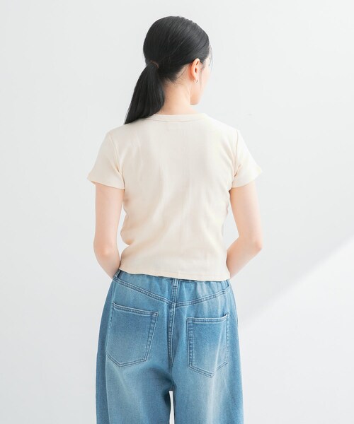 URBAN RESEARCH(アーバンリサーチ)の「『別注』Miller×URBAN RESEARCH Prib Tiny T-SHIRTS(Tシャツ/カットソー・レディース・IVORY/NVY BORDER/BLK BORDER・FREE)」の8枚目の写真