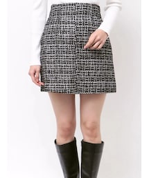 MERCURYDUO | ツイード台形ミニスカート(スカート)