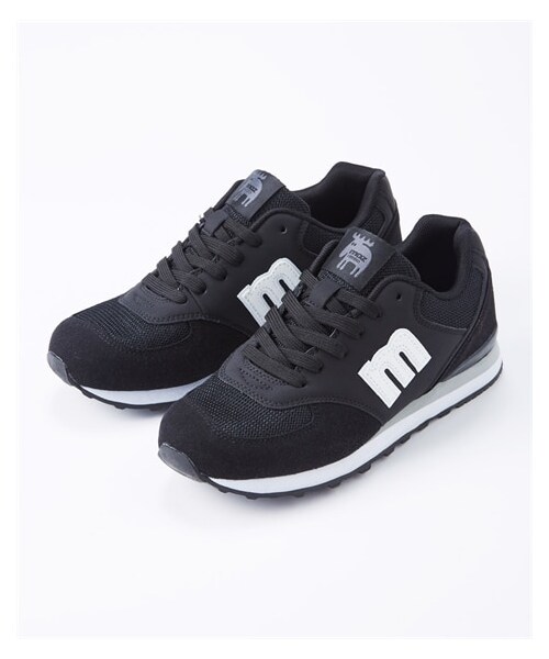 nissen（ニッセン）の「moz　コンビレースアップスニーカー（ワイズ３Ｅ）（スニーカー・メンズ・グレー×ネイビー/マスタード/ネイビー/黒/グレージュミックス/ネイビーミックス/テラコッタミックス/ラベンダー×グレー・22.5cm/23.0cm/23.5cm/24.0cm/24.5cm/【ドロップ】25.0cm）」の12枚目の写真