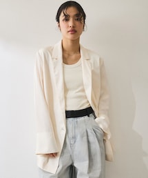 ADAM ET ROPE' | 【サステナブル】ガウンジャケット(テーラードジャケット)