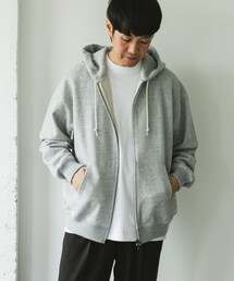 URBAN RESEARCH DOORS | commpost 反毛裏毛ジップフーディ(パーカー)