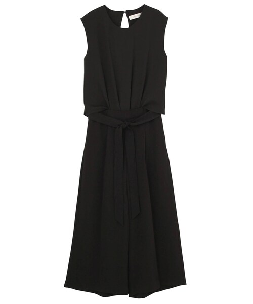 LAGUNAMOON（ラグナムーン）の「バックタック2wayコンビネゾン（つなぎ/オールインワン・レディース・ブラック/ブルー/ベージュ・M/S）」の2枚目の写真