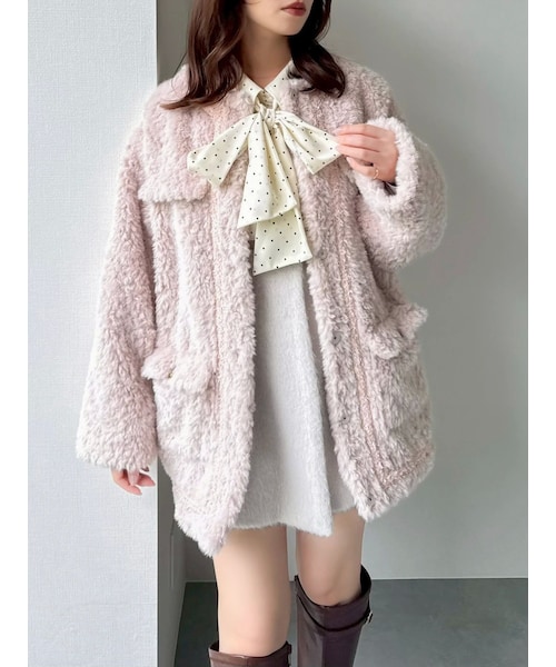 dazzlin(ダズリン)の「【20周年記念復刻!】ボアフレンチブルゾン dazzlin(ダズリン)の「【20周年記念復刻!】ボアフレンチブルゾン