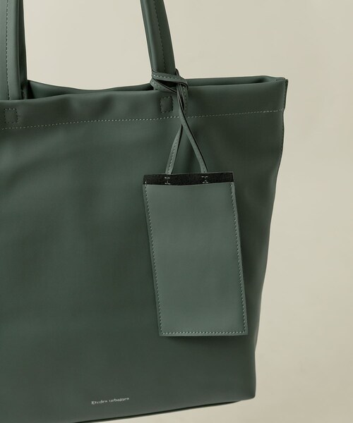 ITEMS URBANRESEARCH(アイテムズ アーバンリサーチ)の「フェイクレザー トートバッグ(トートバッグ・メンズ・GRN/BLK/BRN・-)」の17枚目の写真