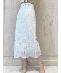 MERCURYDUO | オーナメントエンブロイダリータイトスカート(スカート)