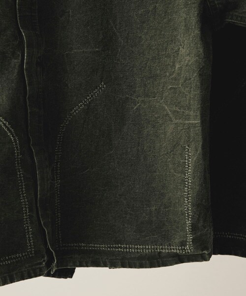 URBAN RESEARCH（アーバンリサーチ）の「A PRESSE　Vintage Hunting Jacket（テーラードジャケット・メンズ・OLIVE/BLACK・1/2/3）」の9枚目の写真