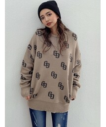 GYDA | GG PATTERN ニットトップス(ニット/セーター)