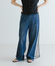 URBAN RESEARCH | AMOMENTO SHEER LACE LONG SKIRT(スカート)
