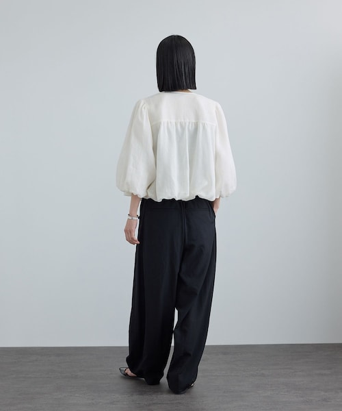 ADAM ET ROPE'(アダムエロペ)の「【WEB限定】ラスターラミーカルゼブルゾン(ブルゾン・レディース・オフホワイト/ダークブラウン・F)」の10枚目の写真