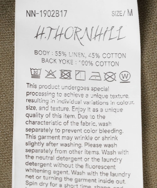 URBAN RESEARCH（アーバンリサーチ）の「NICENESS　H.THORNHILL / H.ソーンヒル（ブルゾン・メンズ・KHAKI・M/L）」の9枚目の写真