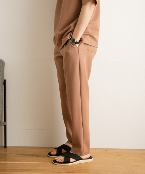 ITEMS URBANRESEARCH(アイテムズ アーバンリサーチ)の「『セットアップ対応』 ダブルフェイス ツイルイージーパンツ(その他パンツ・メンズ・NVY/BEG/BLK・M/L)」の12枚目の写真