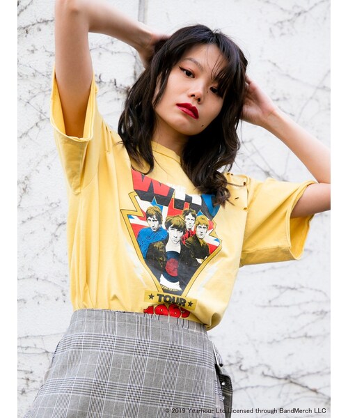 jouetie（ジュエティ）の「The who BIG T（Tシャツ/カットソー・レディース・オフホワイト/ブラック/イエロー・M）」の6枚目の写真