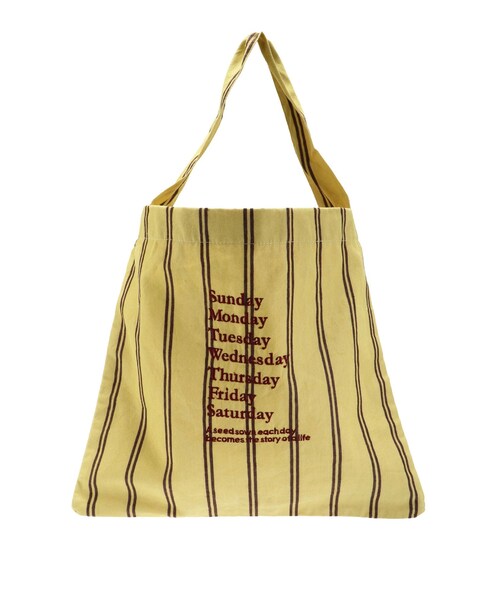 Ungrid（アングリッド）の「【Ca】beej_stripe fabric Osbag（ハンドバッグ・レディース・ピンク/イエロー・F）」の16枚目の写真