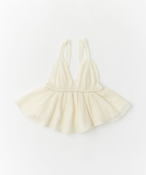 URBAN RESEARCH DOORS(アーバンリサーチドアーズ)の「unfil mohair&silk camisole top(キャミソール・レディース・lightgreen/off white/blue・1)」の1枚目の写真