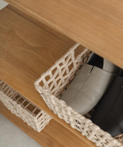 URBAN RESEARCH DOORS(アーバンリサーチドアーズ)の「BRID ROUGH KNIT BASKET WIDE S(収納グッズ・メンズ・GY/BE・S)」の16枚目の写真