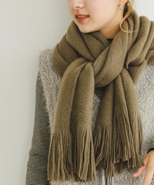 ITEMS URBANRESEARCH（アイテムズ アーバンリサーチ）の「ベーシックストール（ストール/ショール・レディース・CHA/OFF/MOC/YEL・FREE）」の3枚目の写真