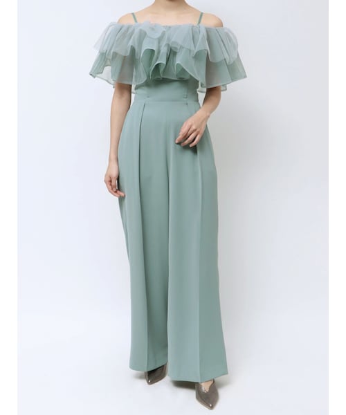 LAGUNAMOON（ラグナムーン）の「LADYチュールカラーベアパンツドレス