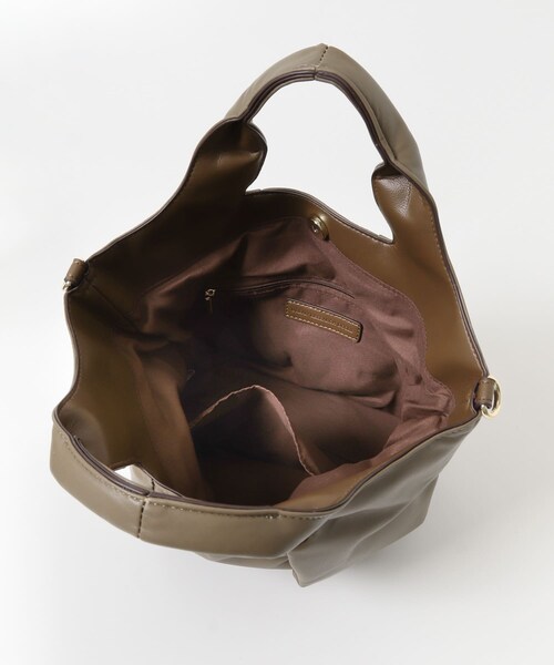 URBAN RESEARCH DOORS（アーバンリサーチドアーズ）の「パファーハンドルバッグ（ハンドバッグ・レディース・BLUE/BROWN・one）」の10枚目の写真