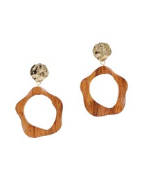 dazzlin | ウッドライクサークルイヤリング(イヤリング)